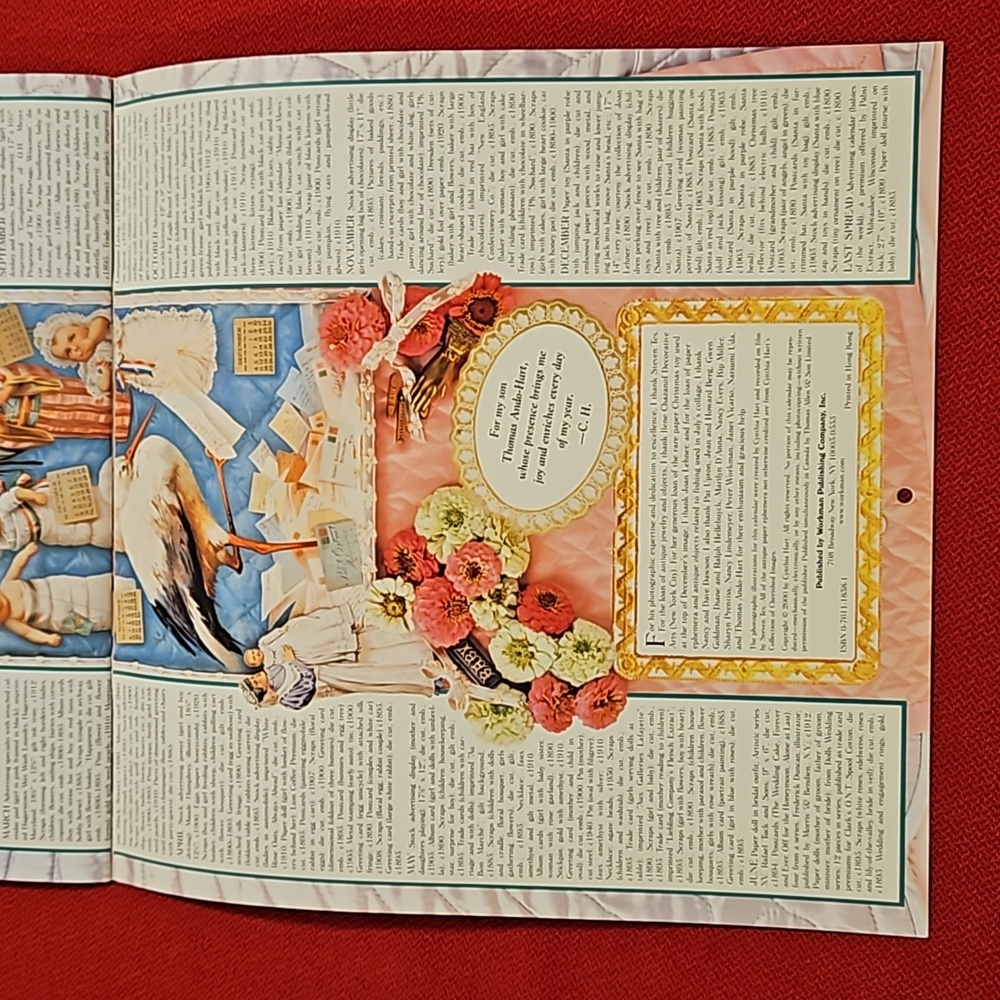 Cynthia Hart's Victoriana 2001 calendar UNOPENED cards scrapbooking decoupage - Picture 15 of 16